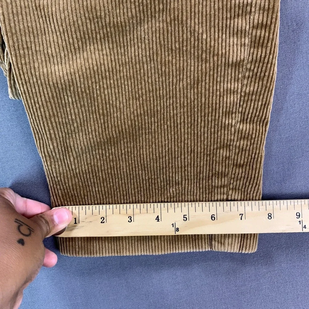 Polo Ralph Lauren Pants Mens 33x30 (33x29) Brown Corduroy Chino Stretch Straight